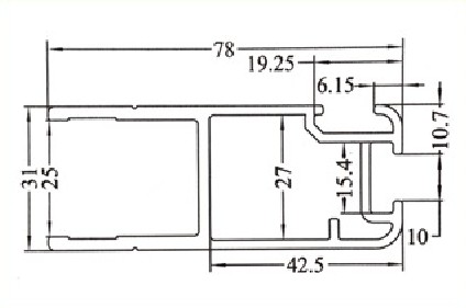 Алюминиевый профиль E6115511 для грузового транспорта 