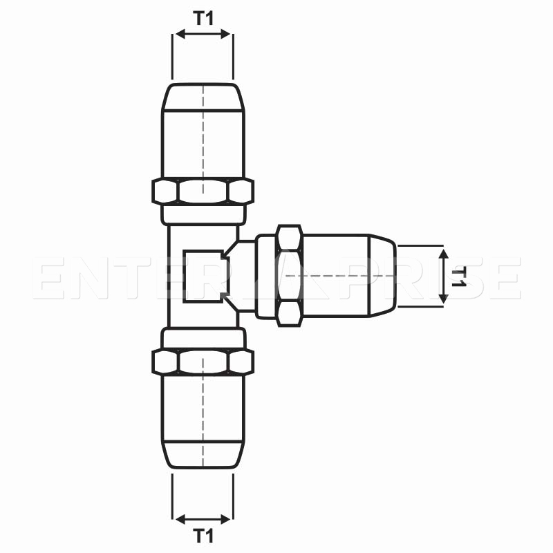 Тройник Т-образный T08 E513T08 для грузового транспорта SIRIT : 2870080603