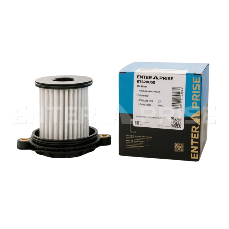 Фильтр КПП ZF E7420050 для грузового транспорта DAF : 1828379 MAN : 81321186010 VOLVO : 21324327 ZF : 0501215163