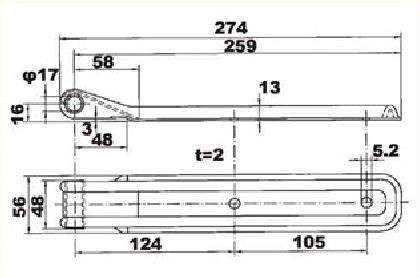 Шарнирная петля двери E6115214 для грузового транспорта 