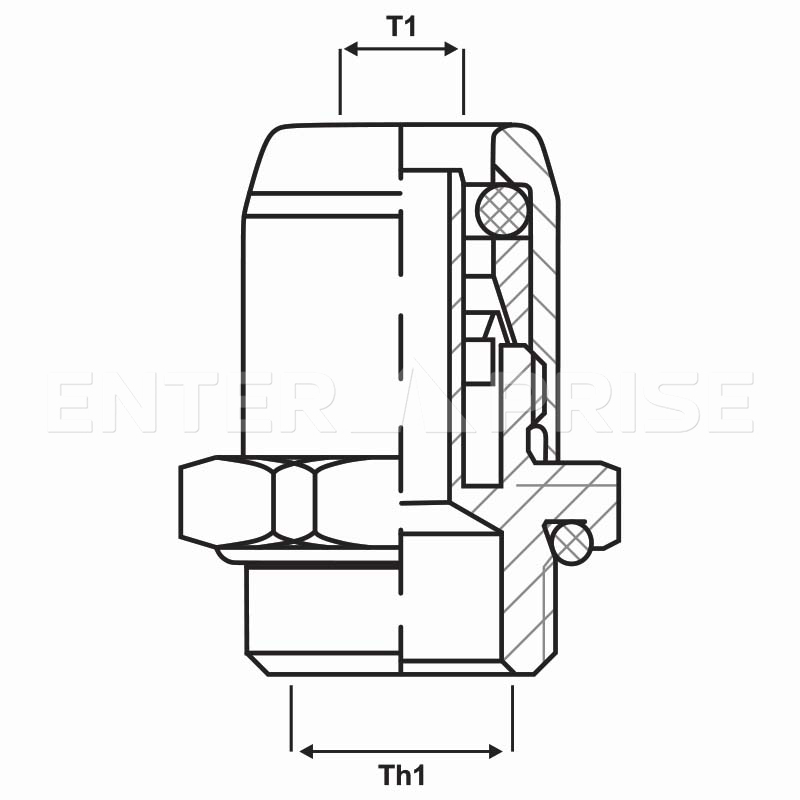 Штуцер М14/Т10 E521M14T10 для грузового транспорта WABCO : 8938030430 SIRIT : 2800100801415