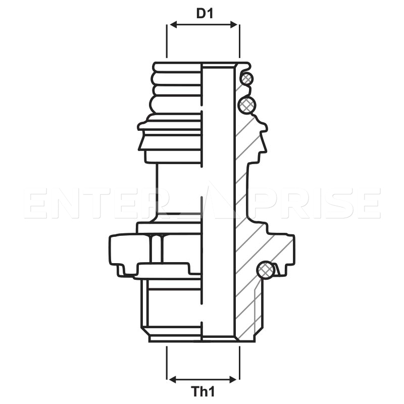 Переходник ABC System SMALL/M12 E741M12S для грузового транспорта WABCO : 8939203132 RAUFOSS : 93140012