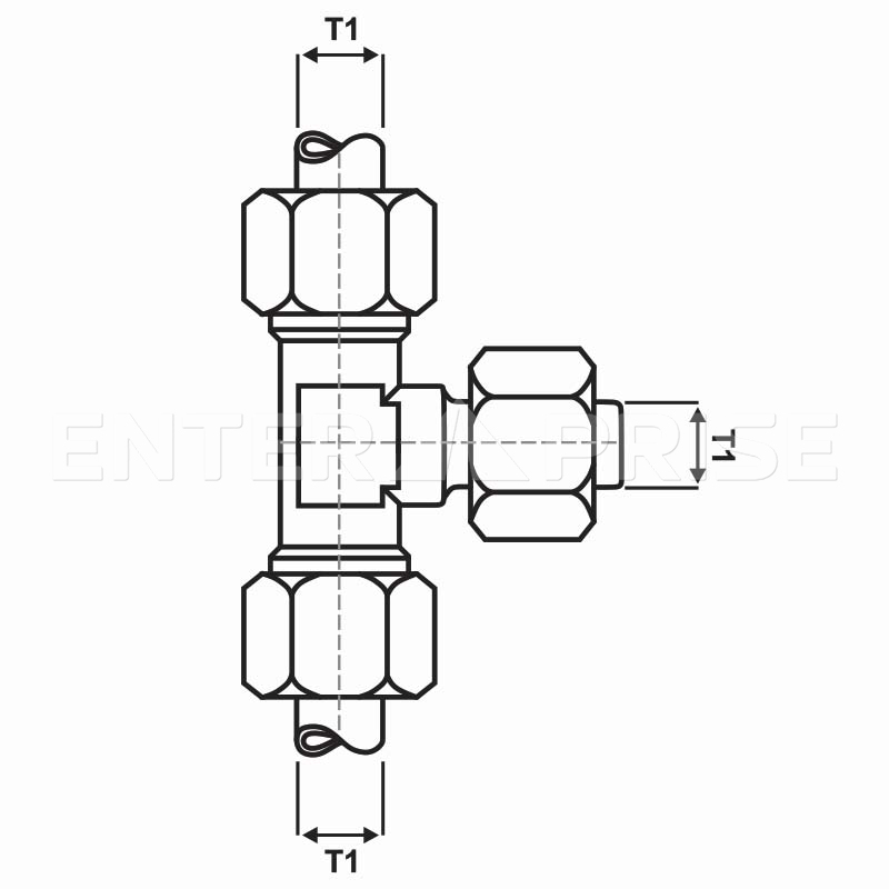 Тройник T-образный T06 E613T06 для грузового транспорта SIRIT : 2GIT06LACA WABCO : 8938600140